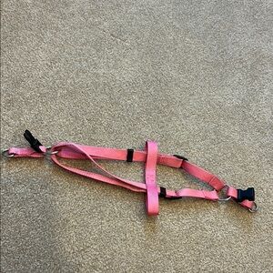 Pink adjustable pet harness